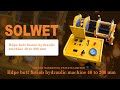 Solwet Hdpe Hydraulic pipe welding machine 200mm
