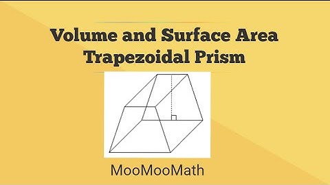 Volume and Surface Area Trapezoidal Prism