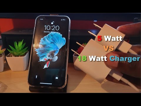 5 Watt VS 18 Watt Fast Charger iPhone 11