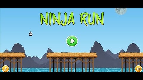 NINJA RUN GAME IN JAVASCRIPT WITH SOURCE CODE