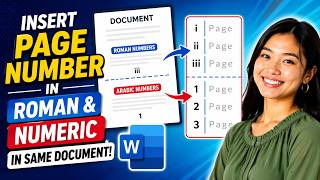 How To Insert Roman, Arabic & English Page Numbers In Same Word Document