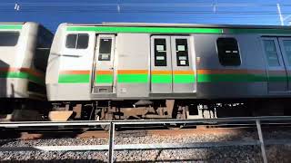 【良いジョイント音♪】E231系1000番代ヤマU515編成＋E233系3000番代ヤマU230編成　JR宇都宮線1545E列車加速通過ジョイント音