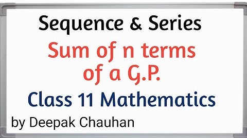 Geometric Progression ( Part 3 ) / Sequence & Series / Class 11 Mathematics