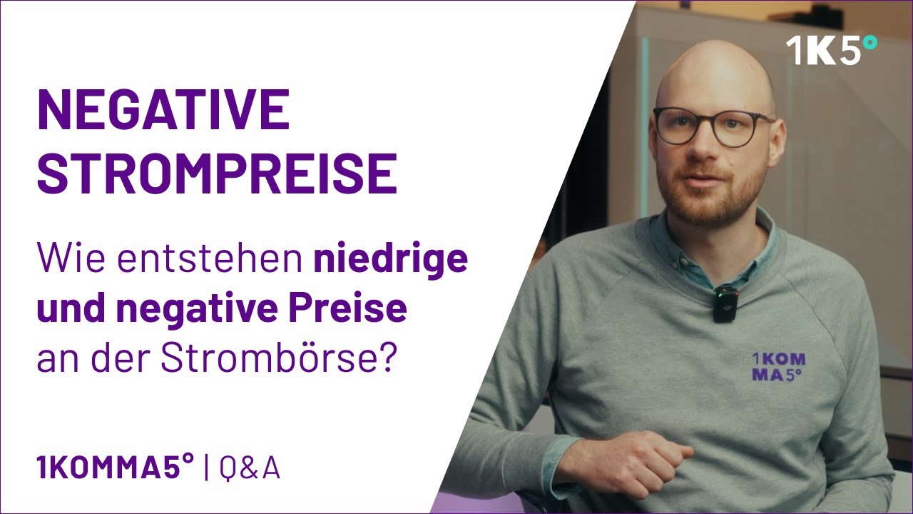 Negative Strompreise: Mit dynamischem Stromtarif profitieren | 1KOMMA5° Q&A