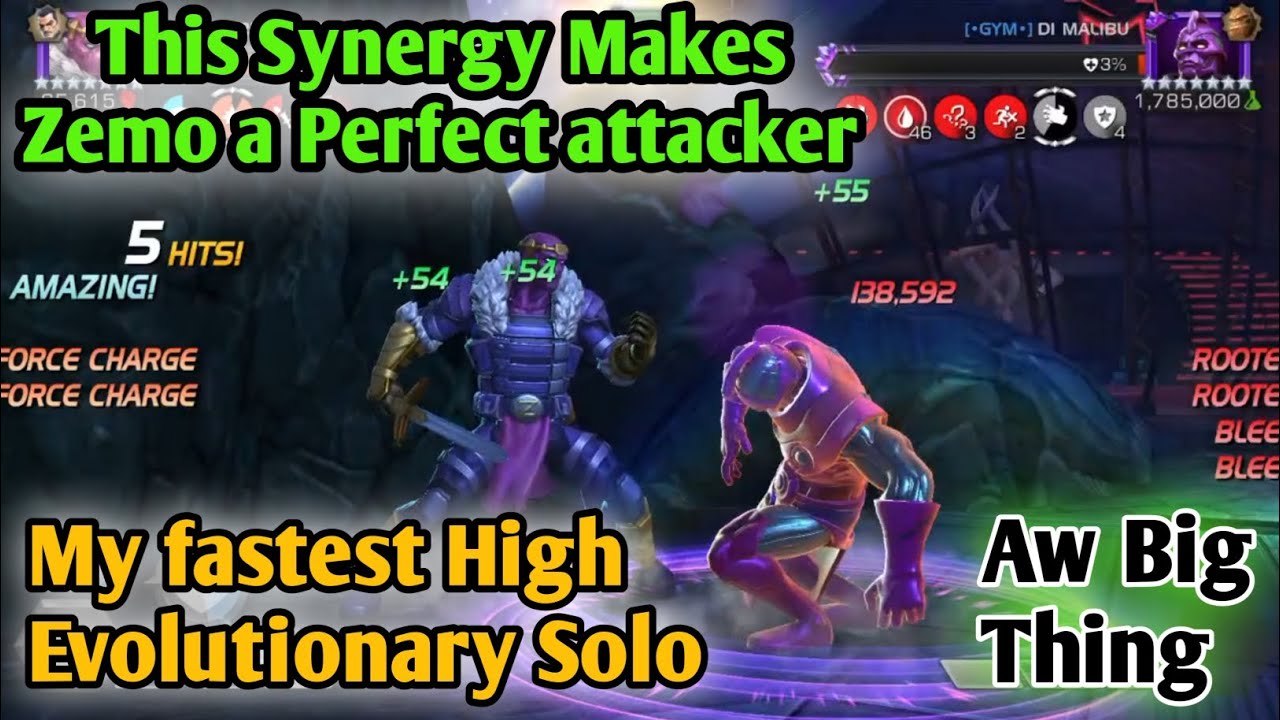 This Synergy Makes Zemo a Perfect attacker | Aw Big Thing MCOC - YouTube