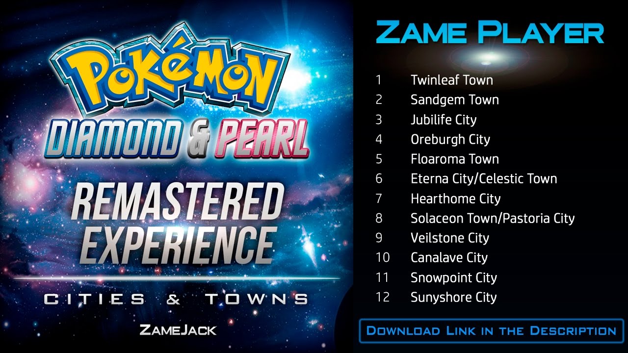 Sinnoh Region Cities Towns Daytime Remastered Pokemon Diamond Pearl Platinum Youtube