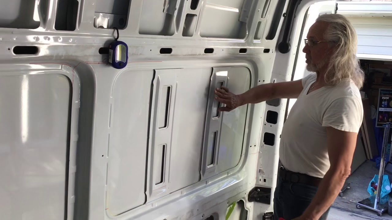 Preparing to install a window in our Sprinter van conversion - YouTube