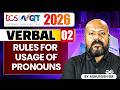 TCS NQT 2026 | Verbal 02 | Rules For Usage Of Pronouns | TCS NQT Preparation