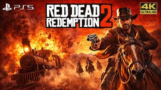 INSANE Train Explosion! Red Dead Redemption 2 PS5 4K Cinematic Gameplay 🔥