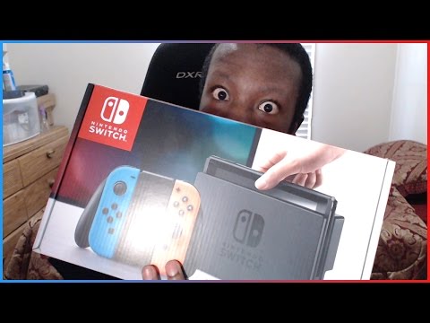 Nintendo Switch with Neon Blue and Neon Red Joy-Con Unboxing w/ JayYTGamer!