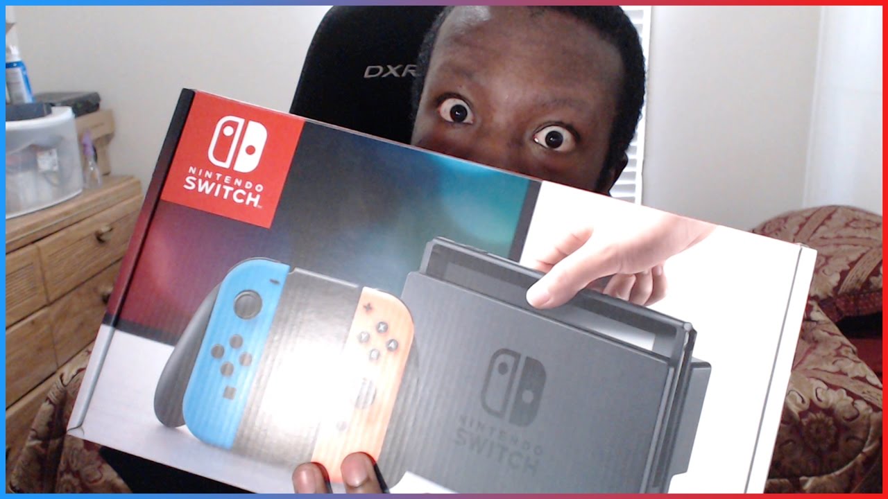 Spis aftensmad Pelmel Gentage sig Nintendo Switch with Neon Blue and Neon Red Joy-Con Unboxing w/ JayYTGamer!  - YouTube
