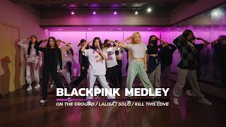 BLACKPINK MEDLEY (블랙핑크 메들리) ON THE GROUND + LALISA + SOLO + KILL THIS LOVE  Rock Ver.