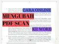 Cara Mengubah PDF Scan ke Word Online