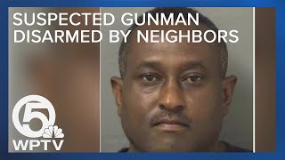 Gunman disarmed by neighbors after woman killed, deputies say
