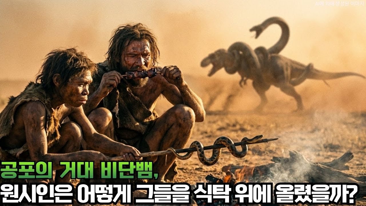 거대 뱀 티타노보아: 13미터의 사신이 부족장을 집어삼키는 순간, 인류의 조상이 마주한 역대 최악의 포식자 | 선사시대 생존 전쟁  