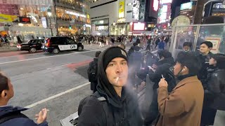 I Smoked a Cigarette at Shibuya Crossing (World's Busiest Pedestrian Crossing)