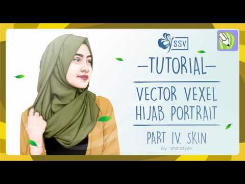 TUTORIAL VECTOR HIJAB PORTRAIT COREL DRAW | PART 4 - SKIN TUTORIAL VECTOR HIJAB PORTRAIT COREL DRAW | PART 4 - SKIN