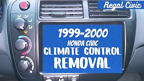1999 - 2000 Honda Civic Climate Control removal
