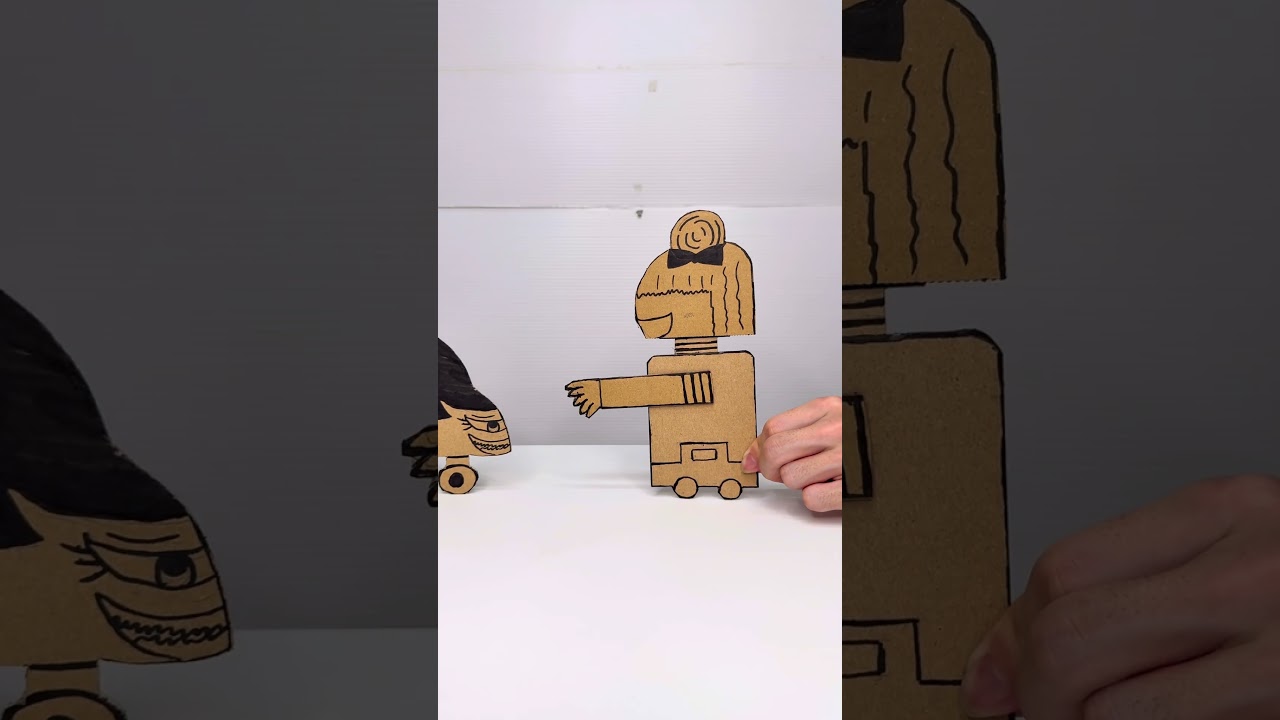 Sion princess ​⁠Cardboard robot 🤖😂