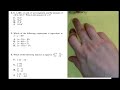 ACT Practice Math Test 1 - Questions 4-6