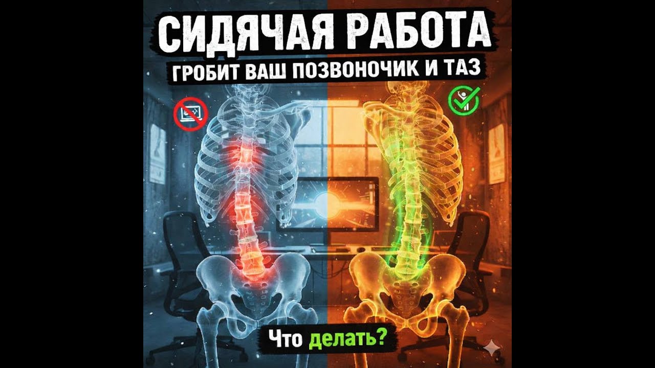 8-10 часов сидите? Как не "ушатать" хребет, простой способ