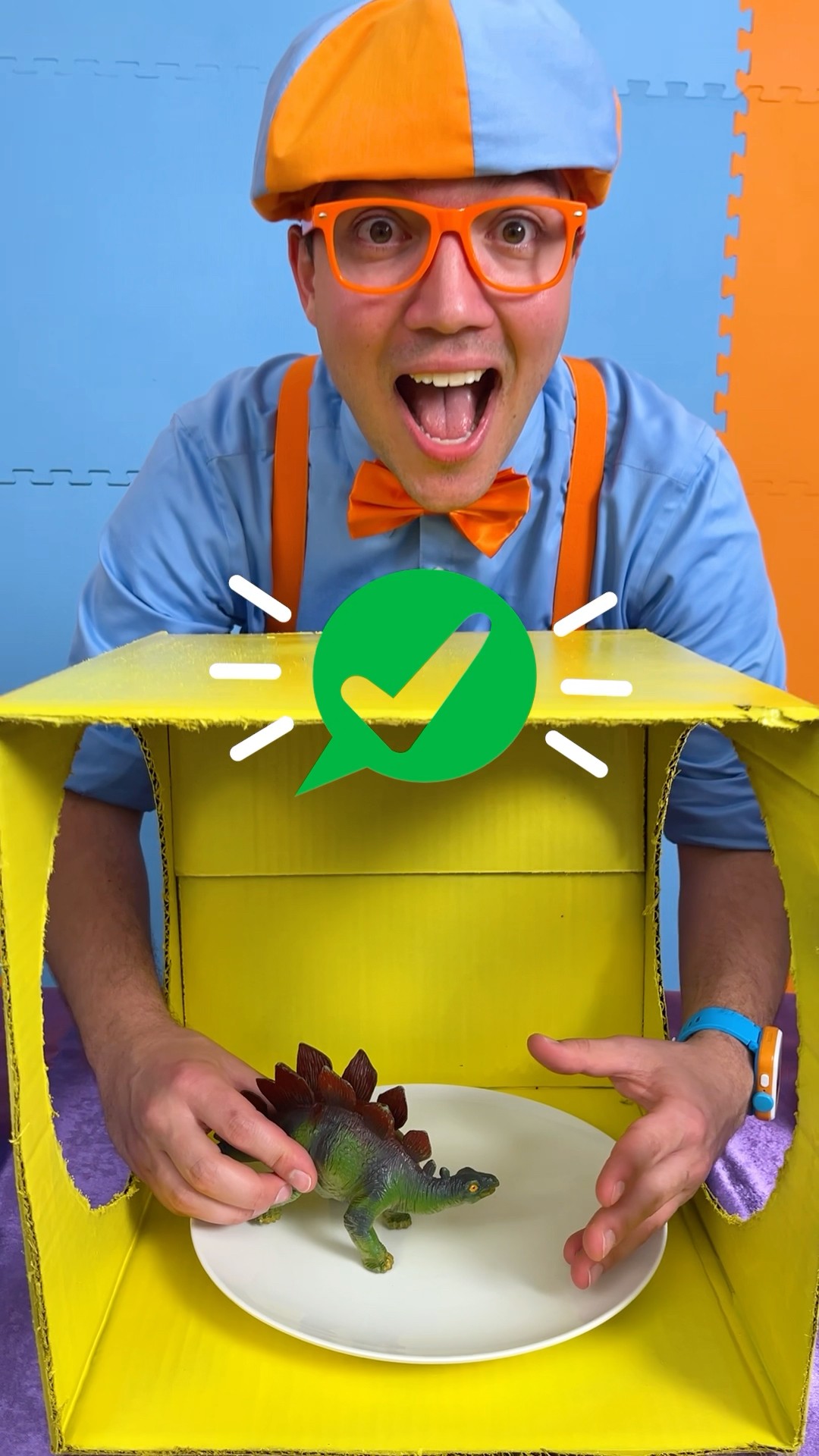 WHO'S THAT DINOSAUR?! Blippi Learning Games! #blippi #shorts