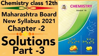 part-3 ch-2 Solutions class 12 science new syllabus maharashtra board 2021 HSC van't Hoff factor i