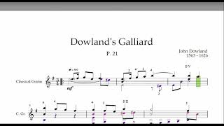 Dowland's Galliard  Poulton N. 21