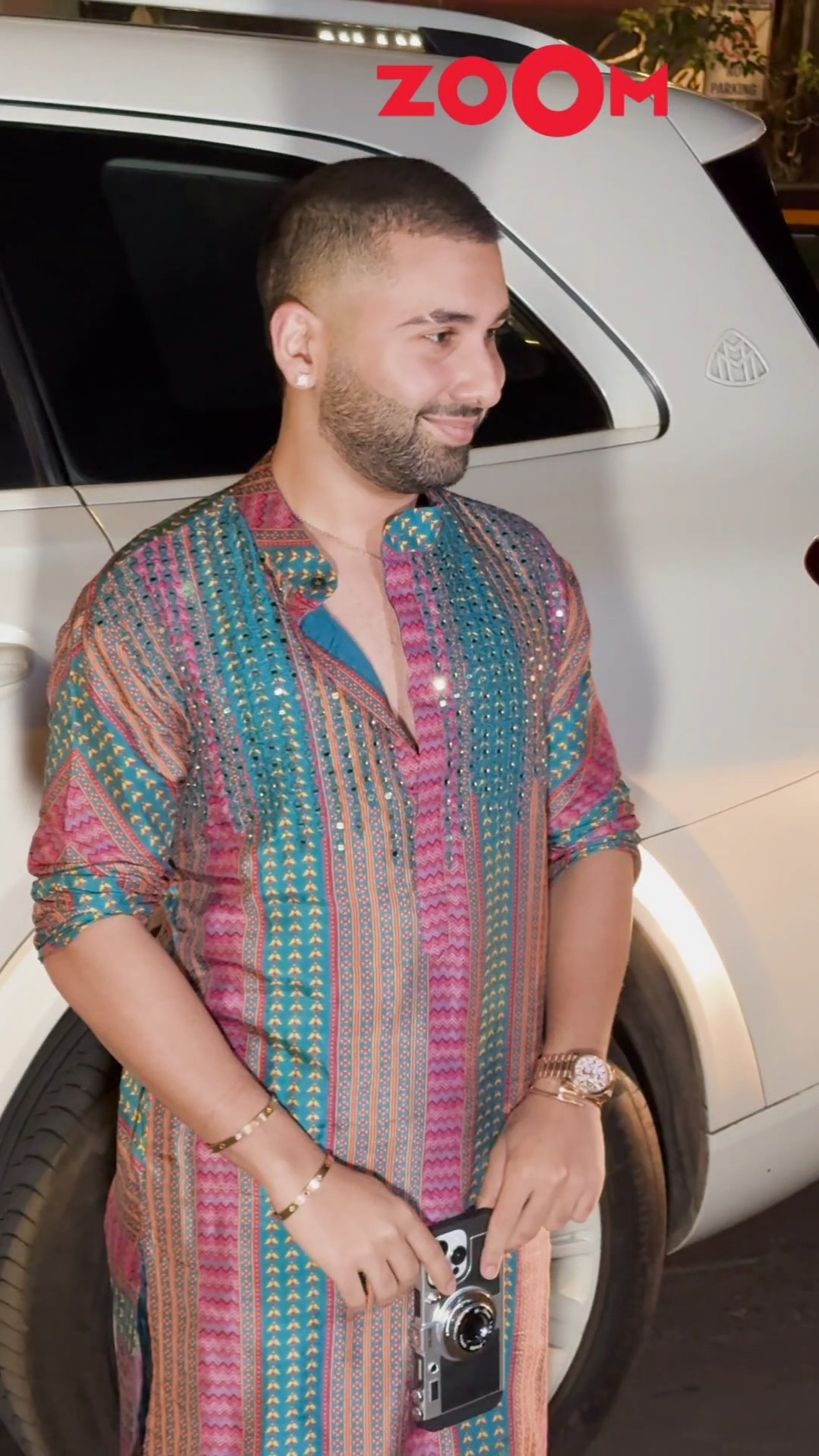 Orry STUNS with her ethnic look at Aaliyah Kashyap's Cocktail party ? #orry #shorts