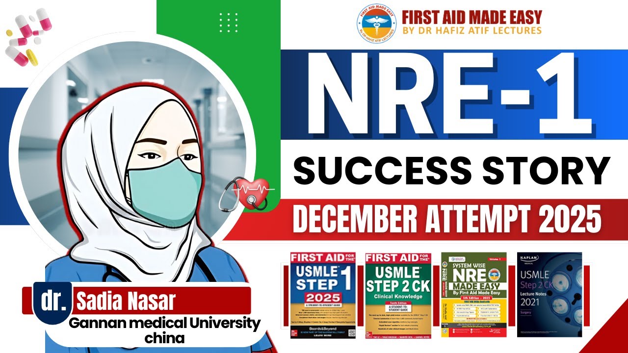 NRE Success Story of Sadia Nasar | Cleared in 1st Attempt | FAME Platform #drhafizatif #pmdc