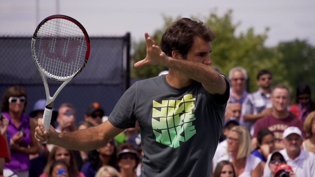 Roger Federer Forehand In Super Slow Motion - 2013 ...