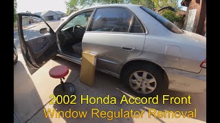 2002 Honda Accord Front Window Regulator and Motor Replacement