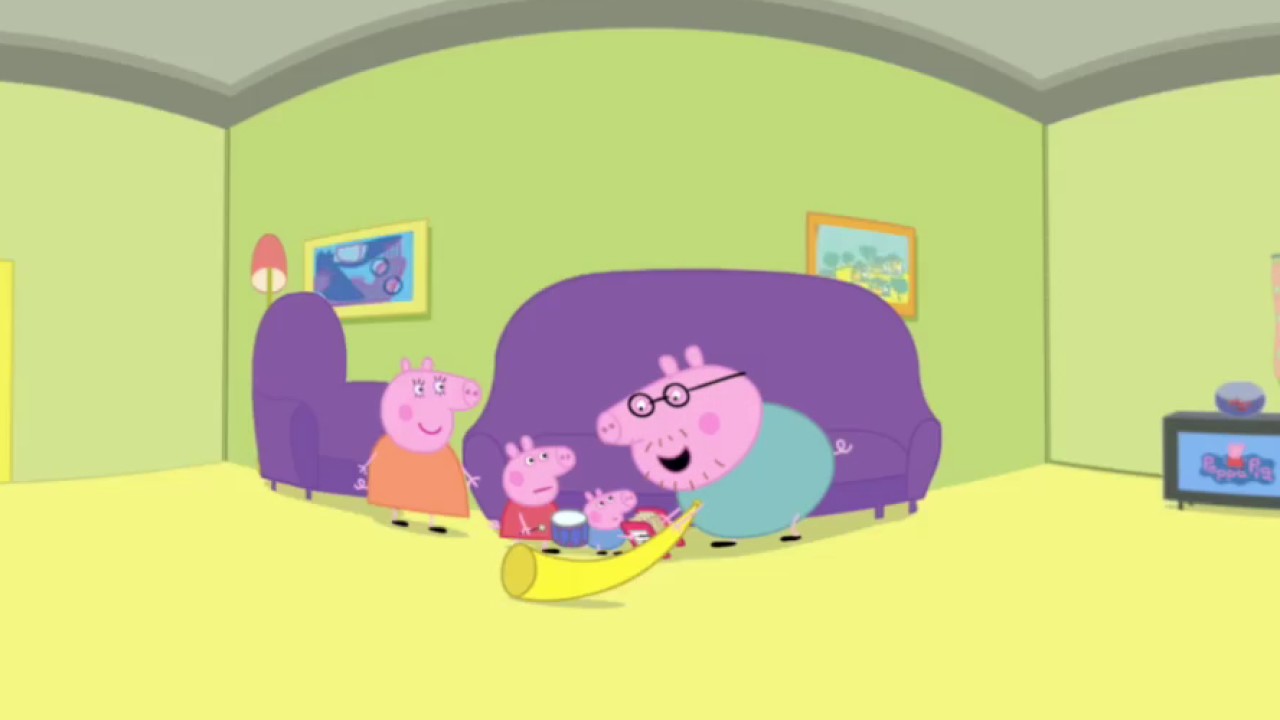 Peppa Pig Vr Look Inside In Virtual Reality 360video Mommy Pig Birthday Youtube Peppa Pig House Pig Birthday Pig House