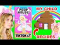 My CHILDS *TIKTOK* DECIDES What I BUILD In Adopt Me! (Roblox)