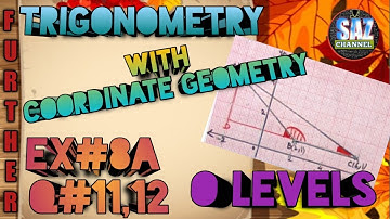 Trigonometric Ratios of obtuse angle|Coordinate Geometry &Trigonometry| NSMD3(7TH ED)|Ex#8A|Q#11,12
