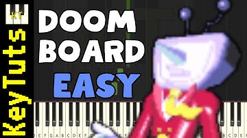 Doom Board [Deltarune Chapter 3+4] - Easy Mode [Piano Tutorial] (Synthesia)