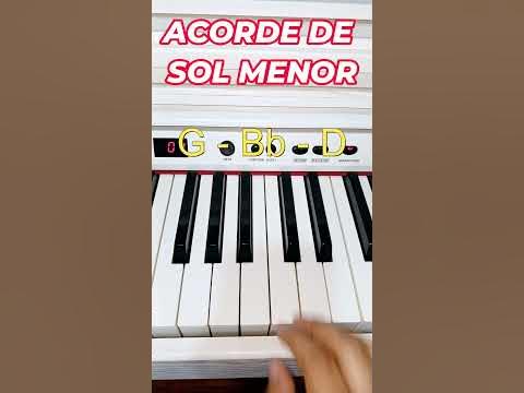 Como tocar el acorde de Sol Menor en Piano #shorts #youtubeshorts #