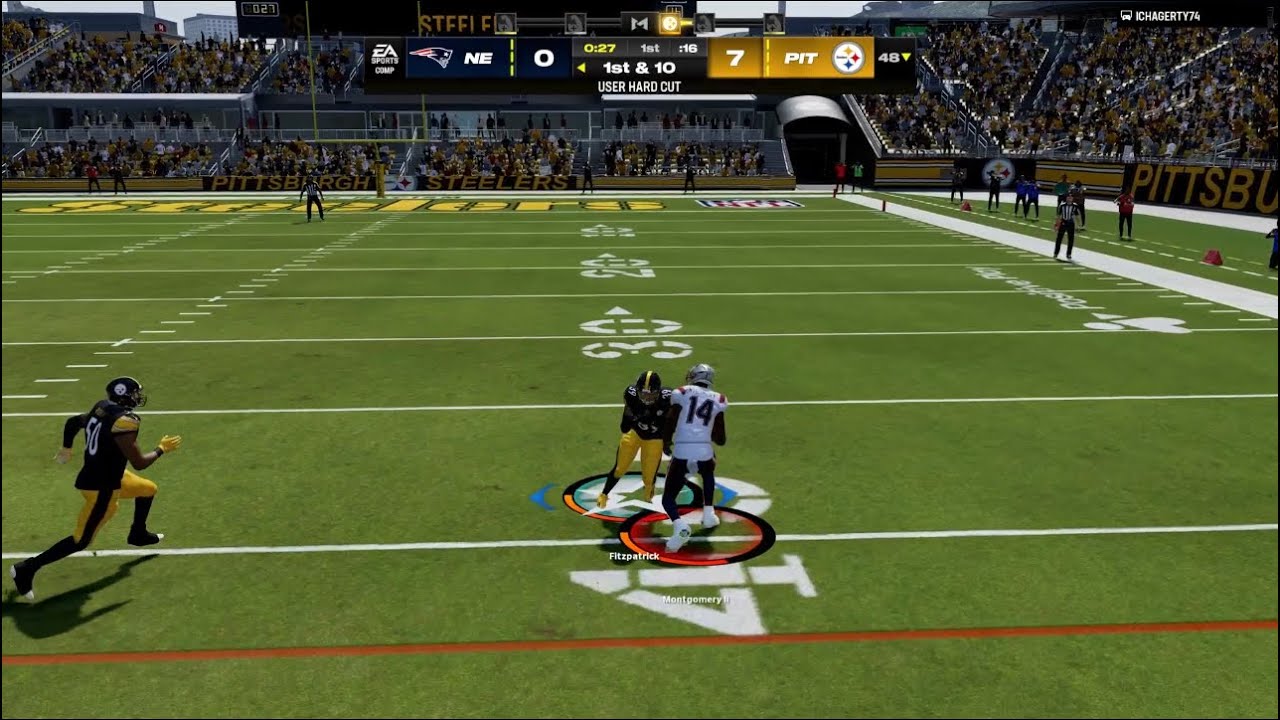 Hit stick sent him to the hospital 🏥 💀😂 -  Madden 24