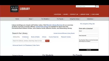 CCSF Library | Using Ebooks