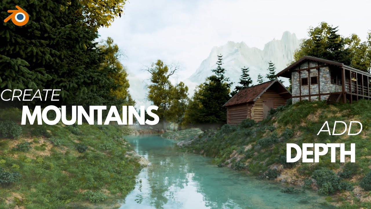 Create Mountains In Javascript Create Mountains and Add Depths to your scenes - BLENDER - YouTube
