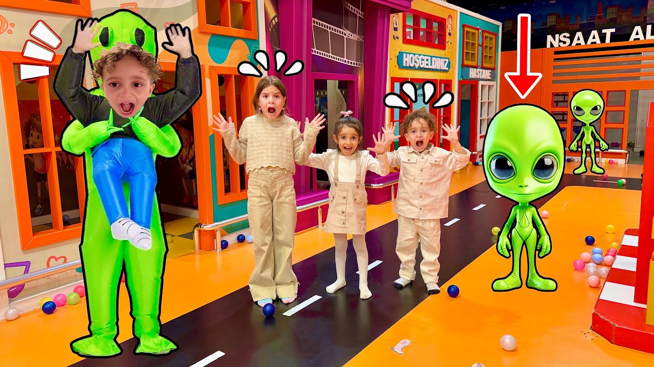 KUZEY ELİF UFOLAR OYUN ALANINA GELDİ ‼️ KUZEYİ UZAYLILAR KAÇIRDI !!!!