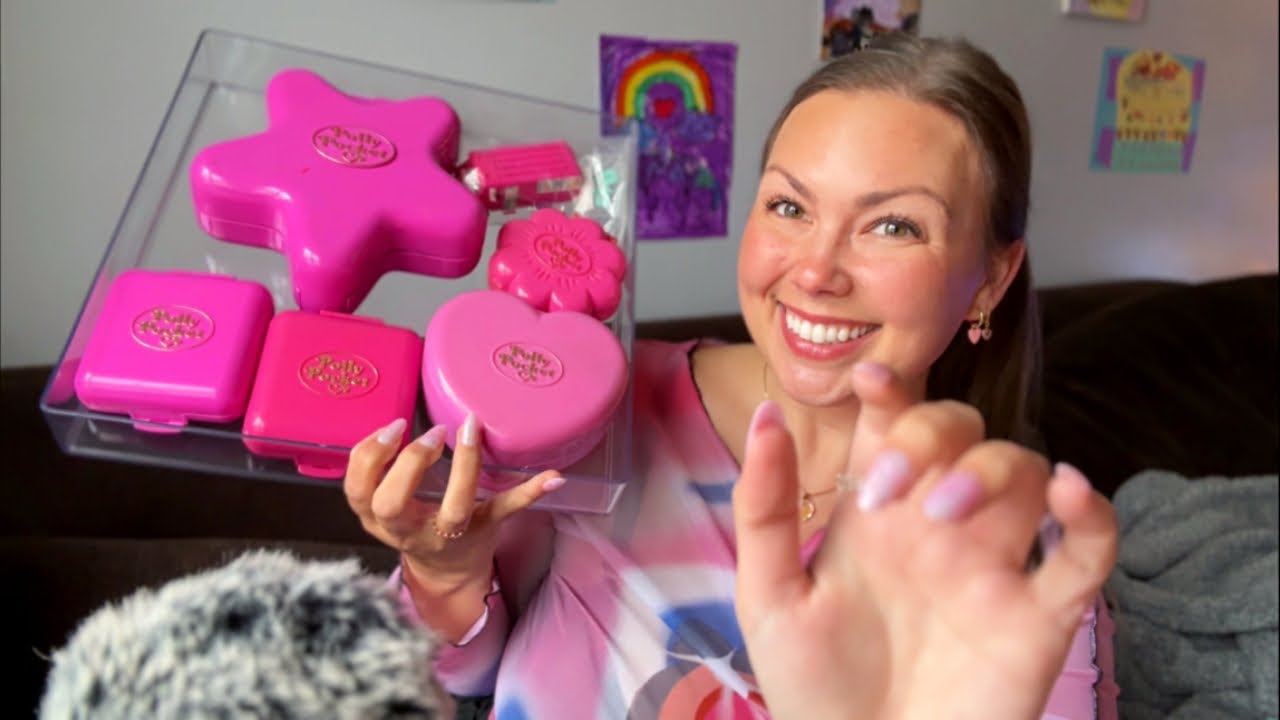 asmr/ My 80s + 90s Polly Pockets Compacts Collection🩷❤️🧡💛 (warm colors)