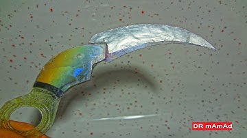 CS:GO Rainbow Karambit Knife DIY Using CD