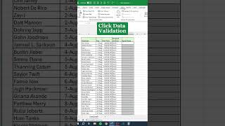 Data Validation in Excel‼️ #excel
