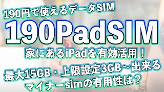190padsim：190円から使えるデータSIM。b-mobile格安SIMの利用用途は？