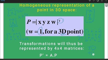 Computer Graphics-3D Transormations- Part 1