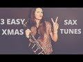 How to play 3 quick , easy christmas songs on saxophone 🎶 lesson / tutorial