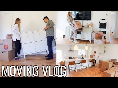 MOVING INTO OUR HOUSE! unpacking, decorating, + my family visits // PART 2