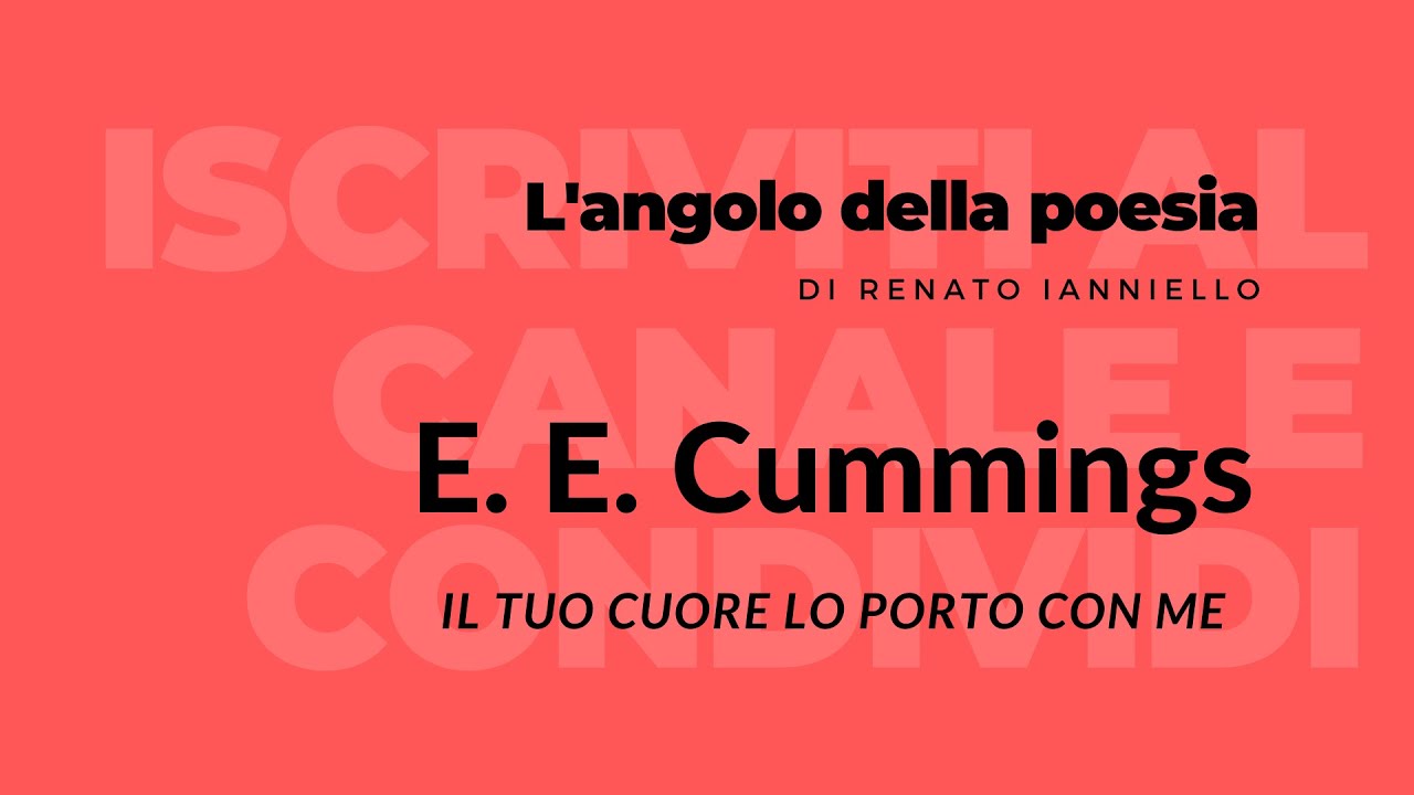 Poesia Il Tuo Cuore Lo Porto Con Me