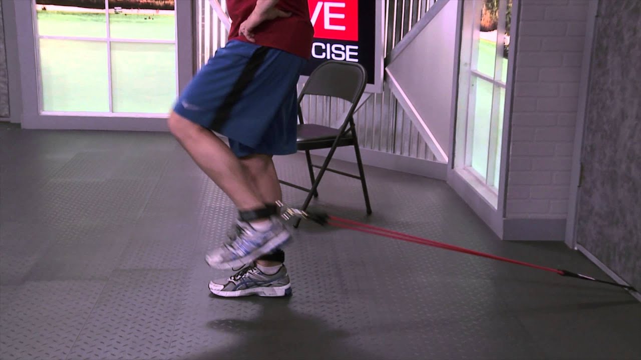 HOW TO DO Standing Leg Extension with Resistance Bands 